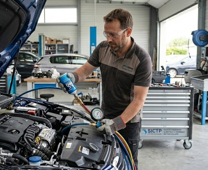 Recharger la clim de sa voiture au Duracool 12a : guide pas à pas