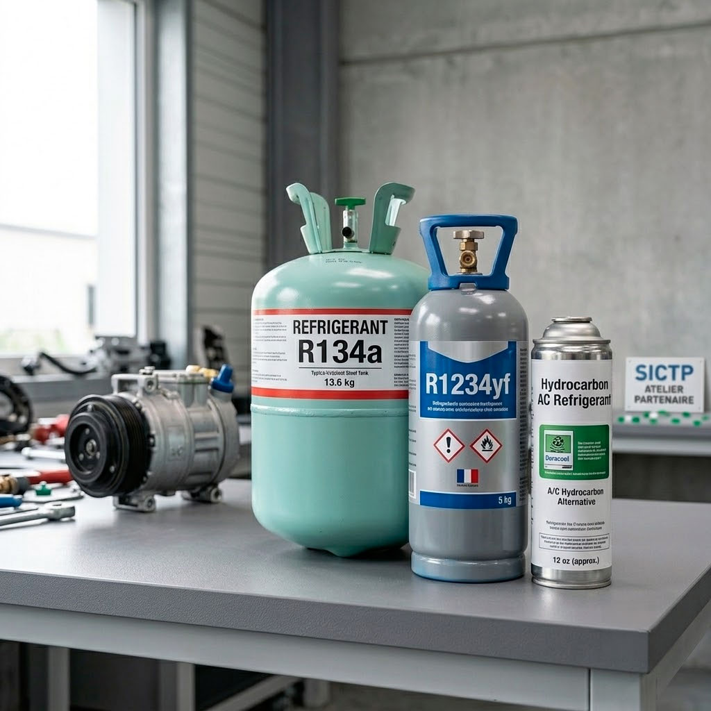 Duracool 12a, R134a ou R1234yf : le comparatif clim auto