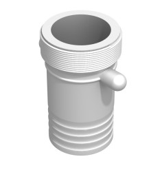 Product sheet 3 "male BSP male spline - straight barbed 75mm