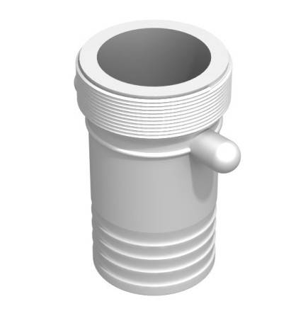 Product sheet 3 "male BSP male spline - straight barbed 75mm