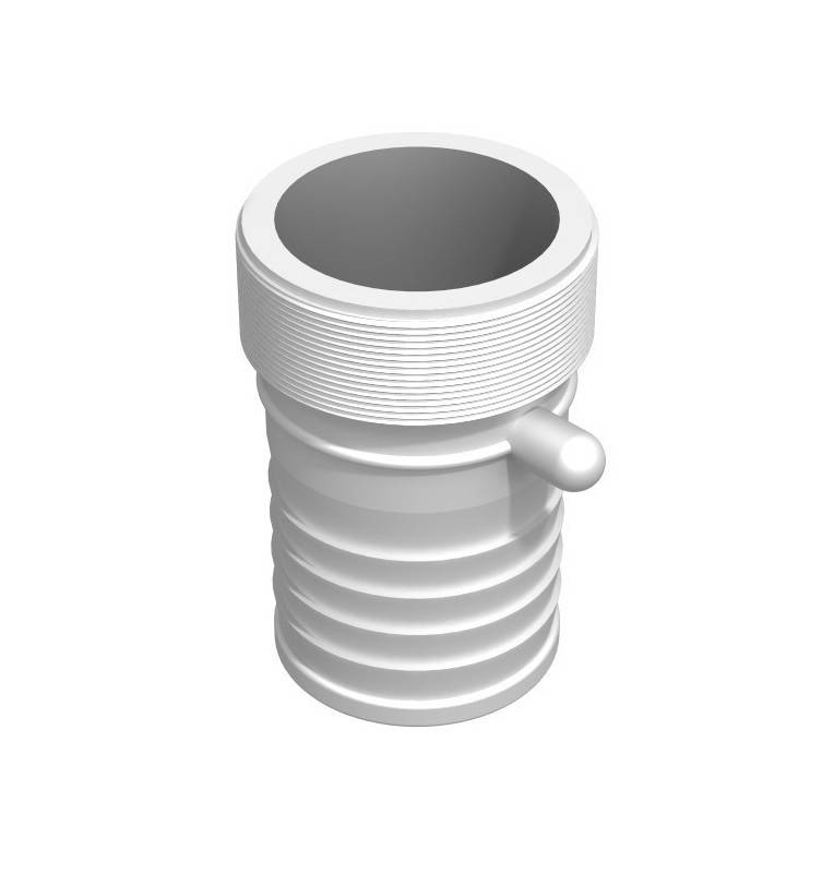 Product sheet 4 "male BSP splined coupling - straight splined male 101.5mm