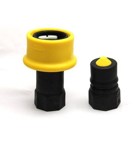 Male fast coupler DRY SHUT with female thread 1 '' BSP