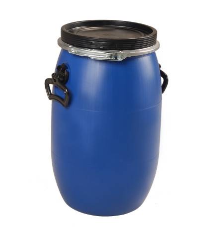 Fut 30 litres bleu à ouverture totale