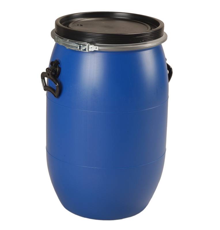 Fut 60 litres bleu à ouverture totale