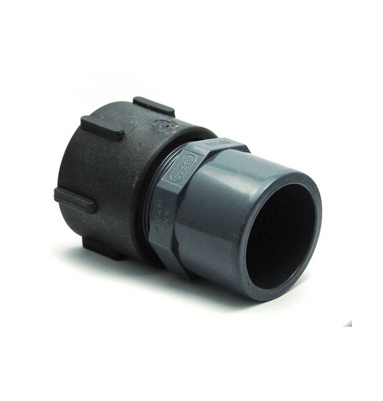 Coupling S60x6 female - PVC female 50/63