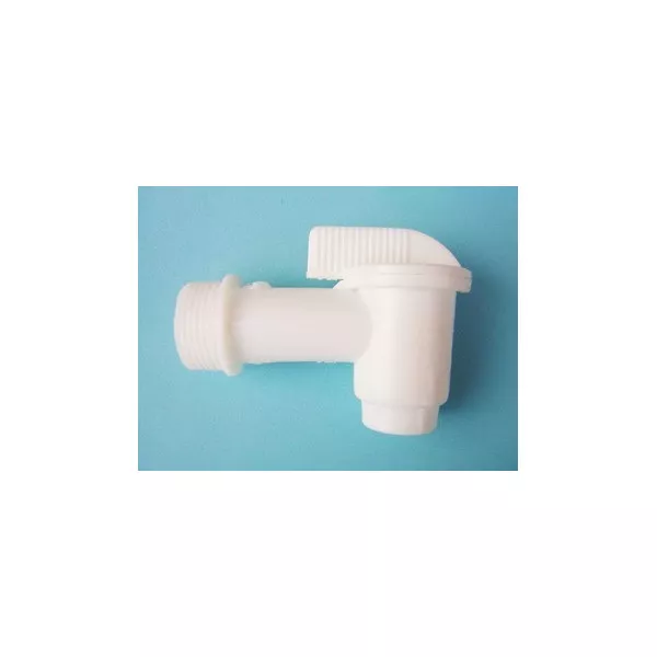 White 3/4 inch faucet for cans