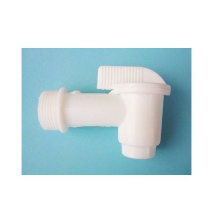 White 3/4 inch faucet for cans