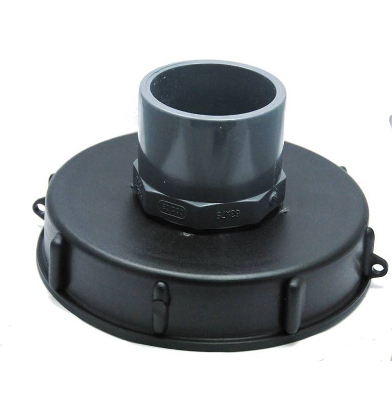 Lid 15cm for 1000L tank with PVC 63/75 inlet