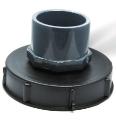 Tapa 15cm al tanque 1000L con entrada PVC 75/90