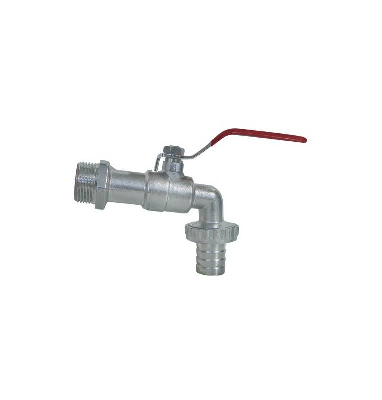 Ball Valve Thread 1 Inch, Outlet 1''1 / 4, Fluted Tip Male 25mm