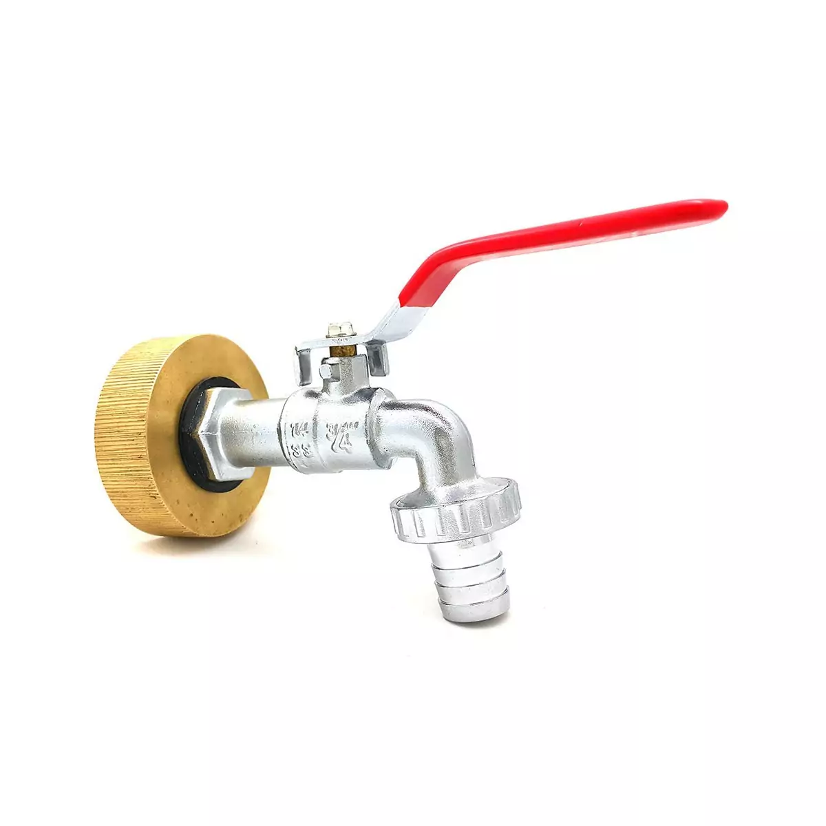 Adaptateur de robinet de vidange Raccord robinet en laiton chromé sortie 1/2  pouce - Cdiscount Jardin
