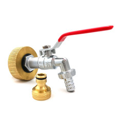 S60x6 brass female fitting - 3/4 inch chrome plated brass faucet