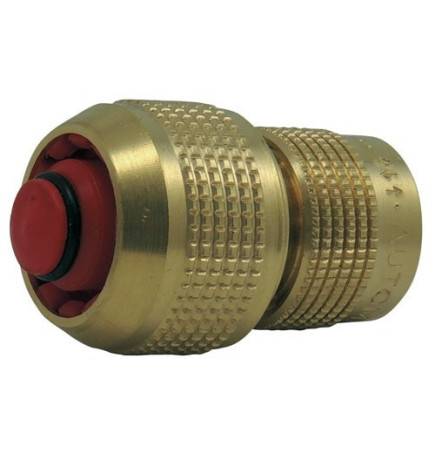 Quick coupling 3 aquastop balls in brass