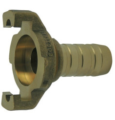 Express coupling with machined fluted shank with flange without seal