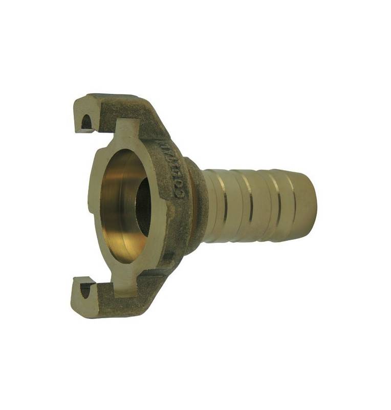 Express coupling with machined fluted shank with flange without seal