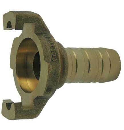 Express coupling with machined fluted shank with flange without seal