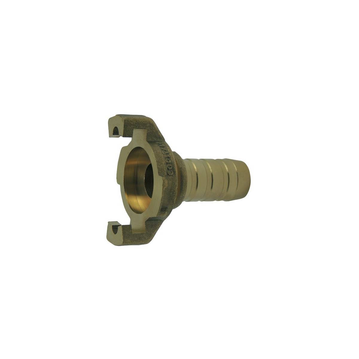 Express coupling with machined fluted shank with flange without seal