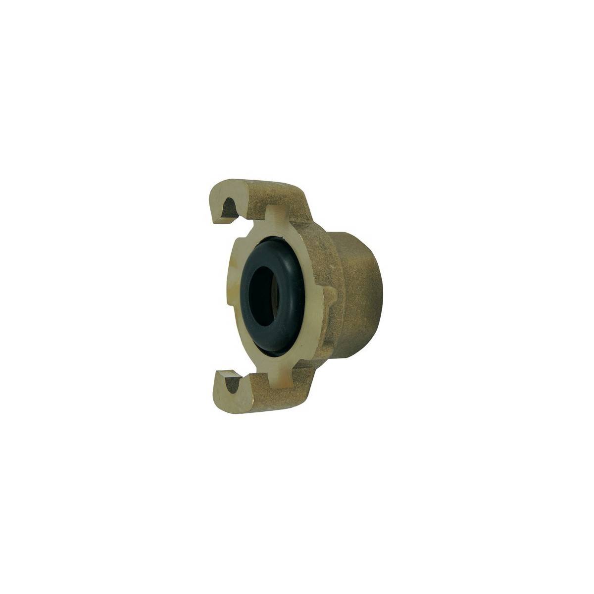 Express fitting with threaded end, with gasket