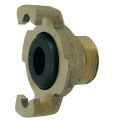 Express fitting with threaded end, supplied with assembled seal