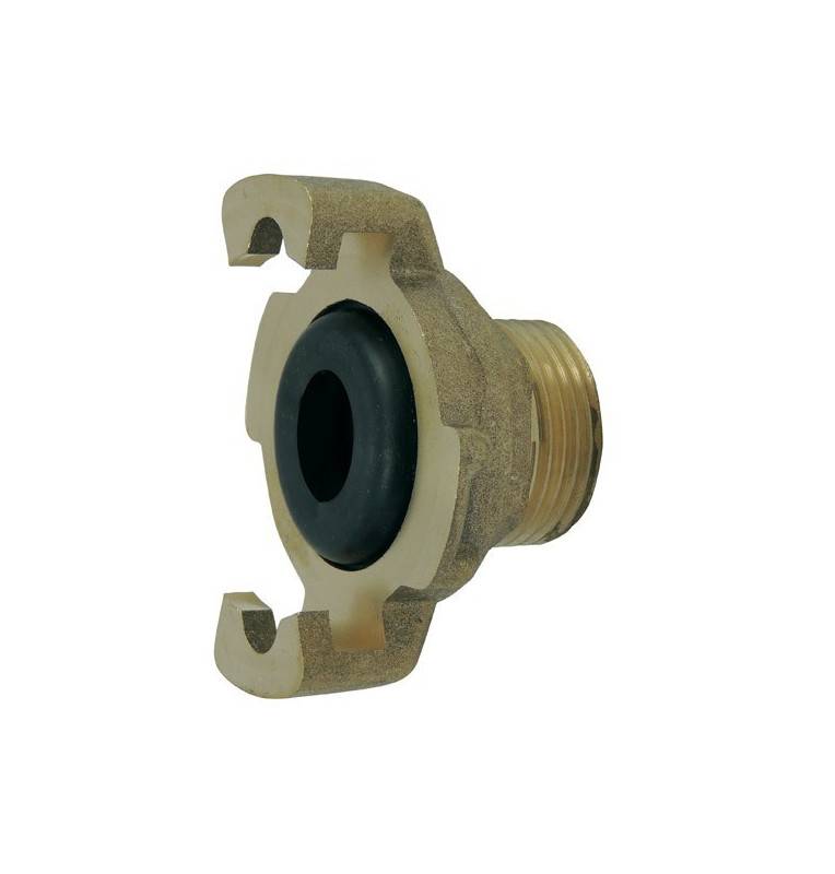 Express fitting with threaded end, supplied with assembled seal