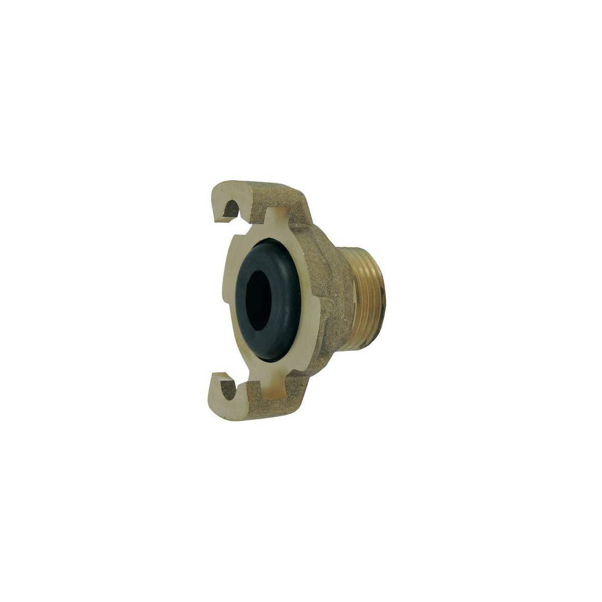 Express fitting with threaded end, supplied with assembled seal