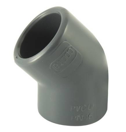 PVC elbow 45 ° F / F pn16