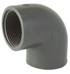 Female 90 ° elbow / female to screw in PVC