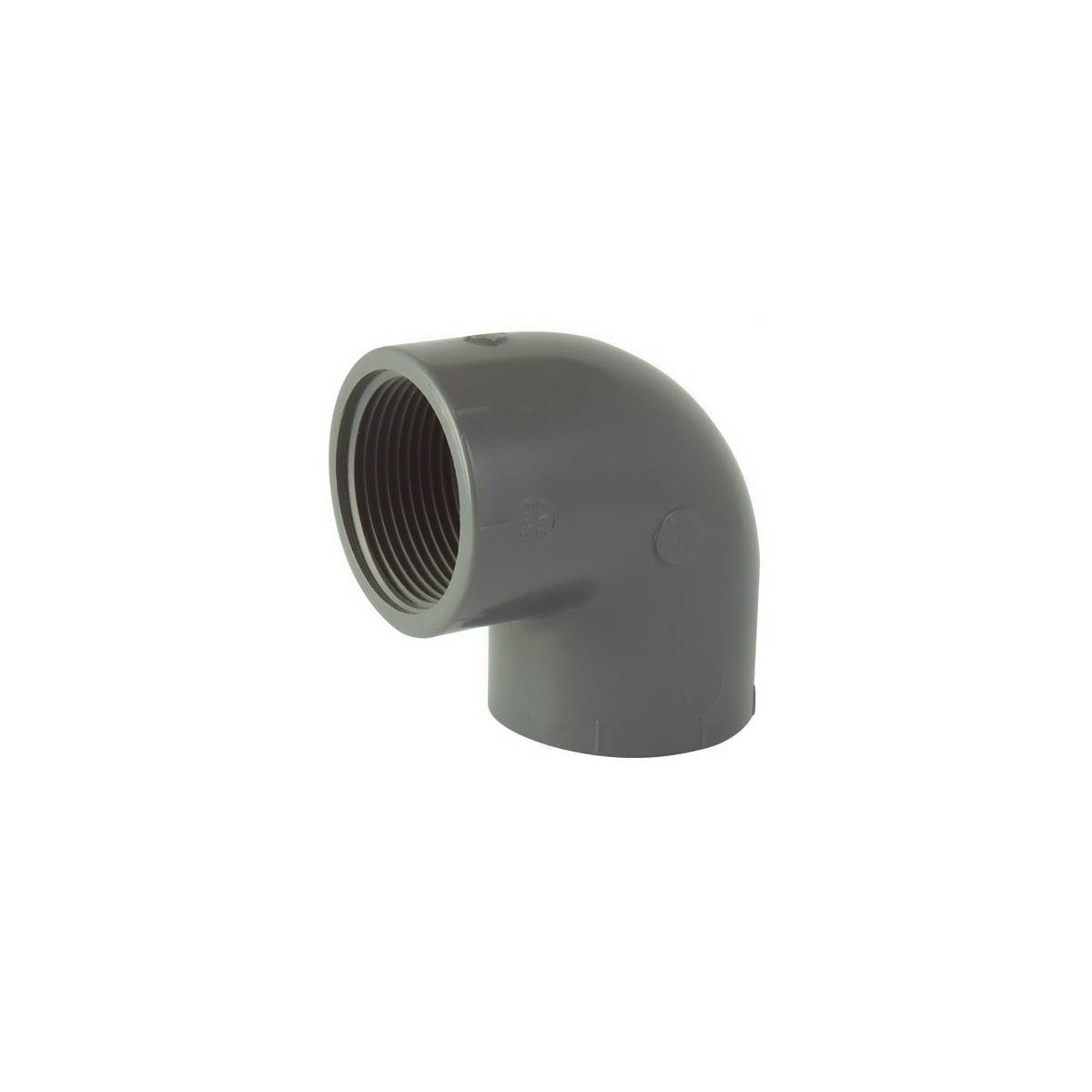 Female 90 ° elbow / female to screw in PVC