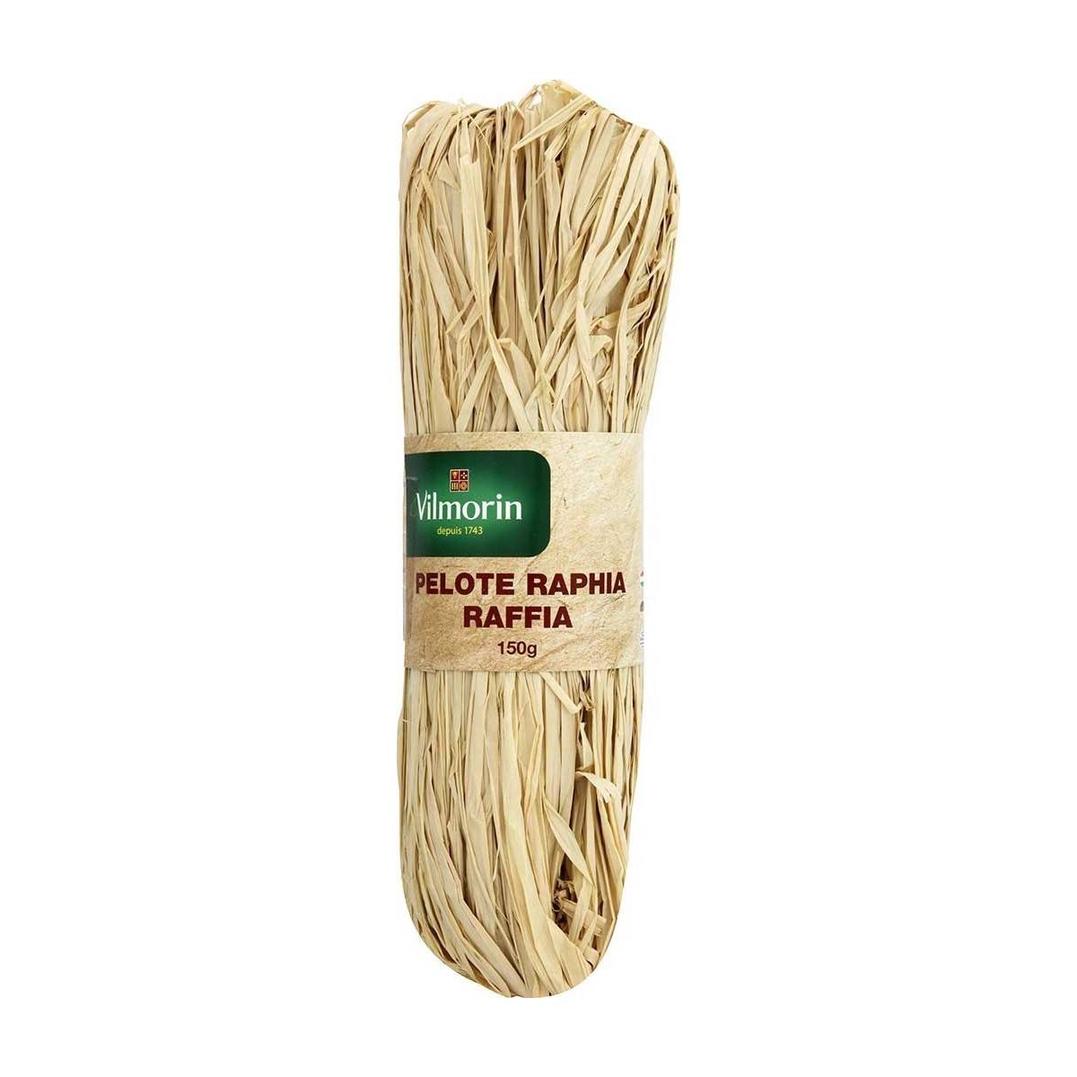 Raffia ball / raffia natural 150gr