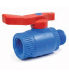 Polypropylene antifreeze ball valve male / female BSP