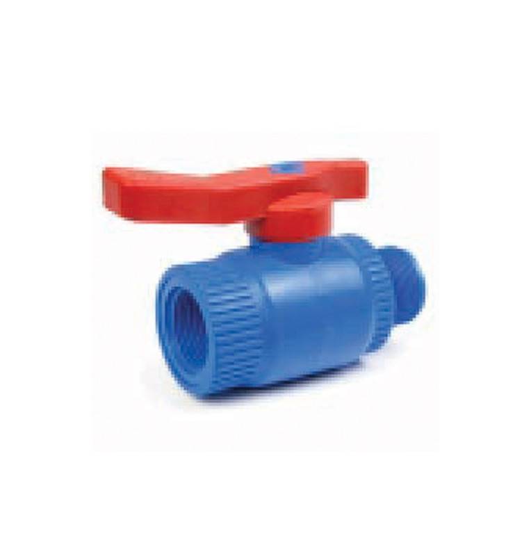 Polypropylene antifreeze ball valve male / female BSP