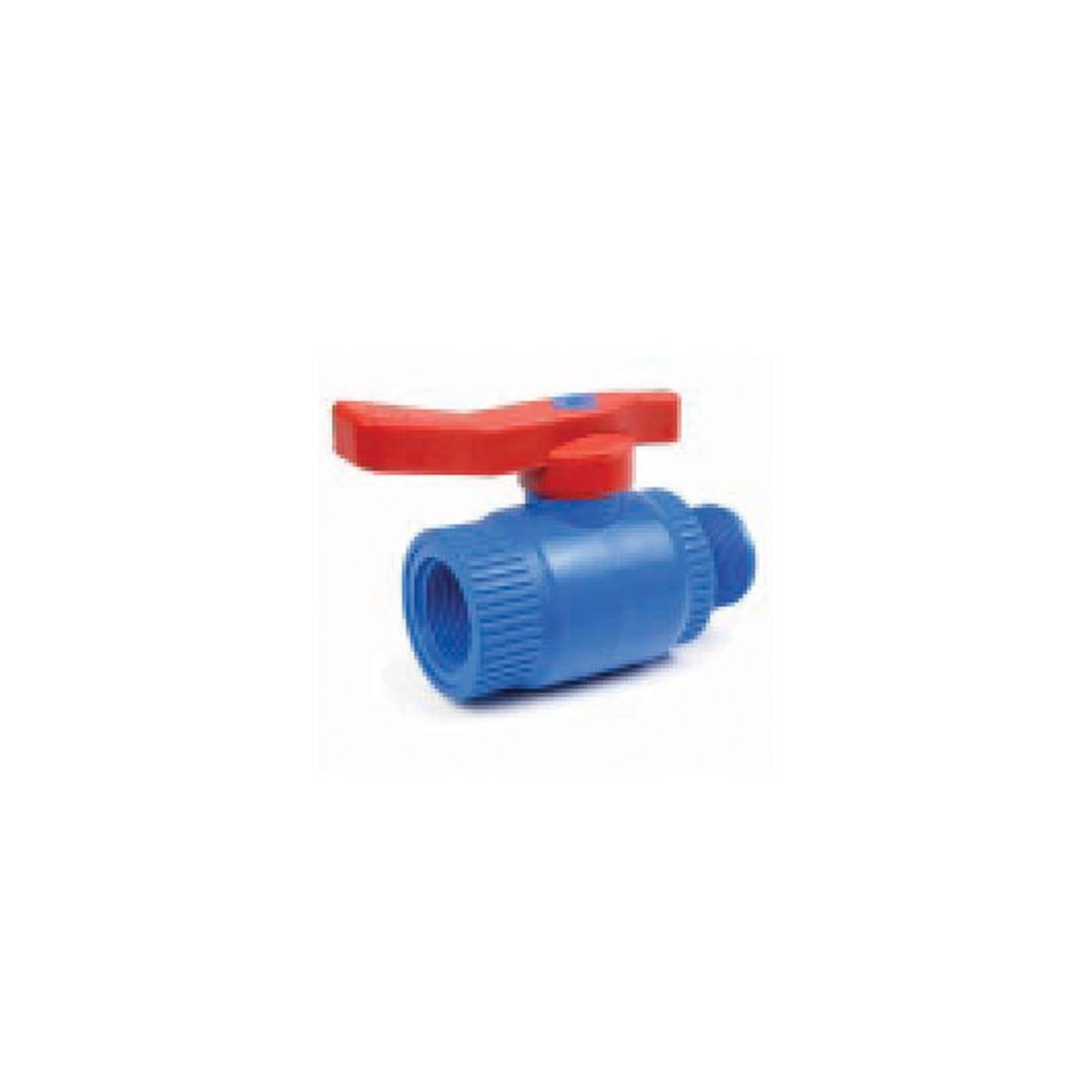 Polypropylene antifreeze ball valve male / female BSP