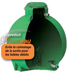 Ecoregul Rainwater regulating tank, low vortex outlet