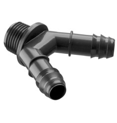 2 way fluted connection Ø16mm - male 1/2 inch for micro irrigation