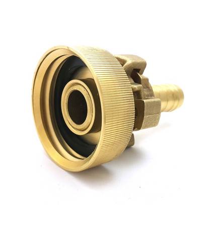 S60x6 fitting - 25mm brass fluted fitting