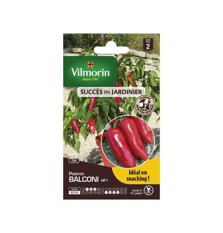 Balconi Vilmorin Pepper Seeds