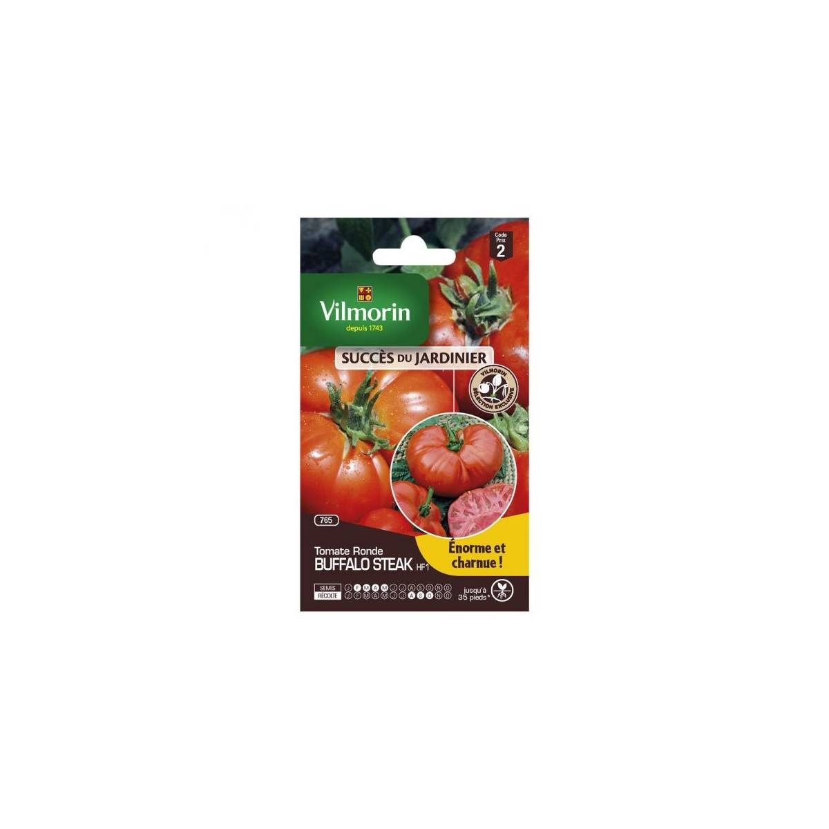 sachet graines Tomate buffalo Steak HF1 vilmorin