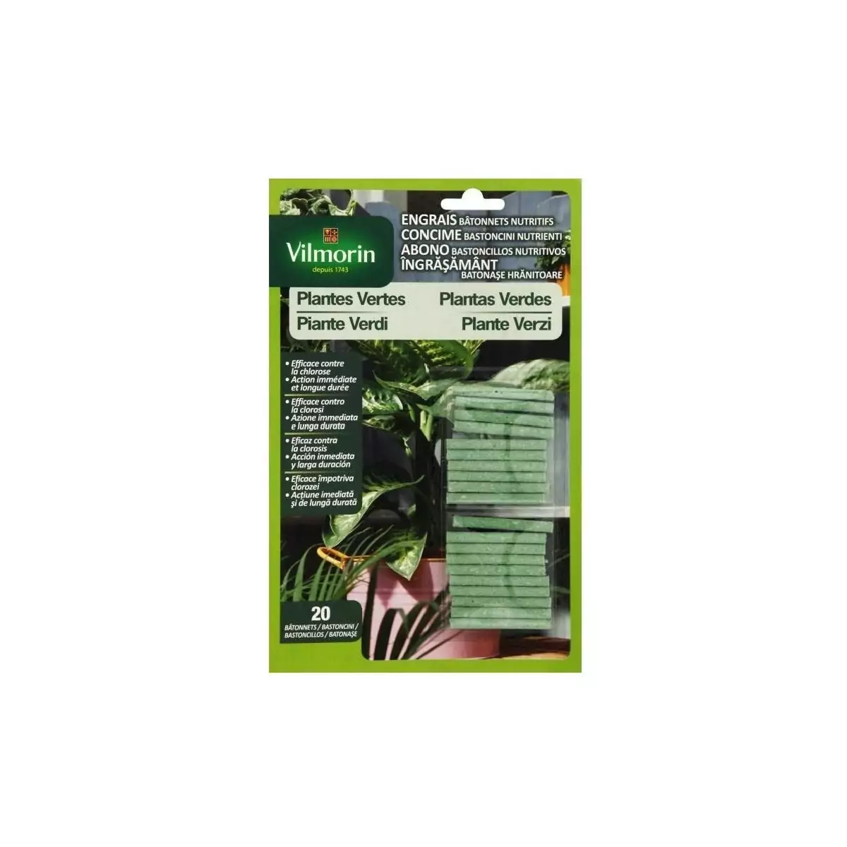 com-four® 200x bâtonnets d'engrais pour Plantes - Engrais végétal équilibré  pour Une Croissance Saine et vigoureuse : : Jardin