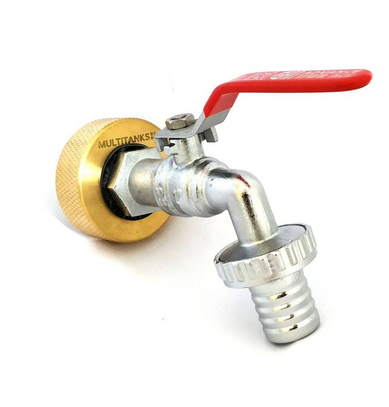 Female fitting S60x6 brass - brass valve outlet 1''1 / 4 fluted 25mm