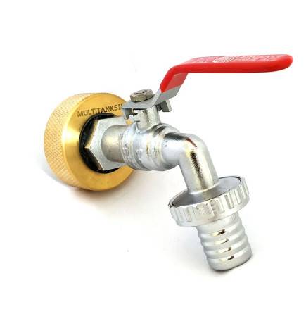 Female fitting S60x6 brass - brass valve outlet 1''1 / 4 fluted 25mm