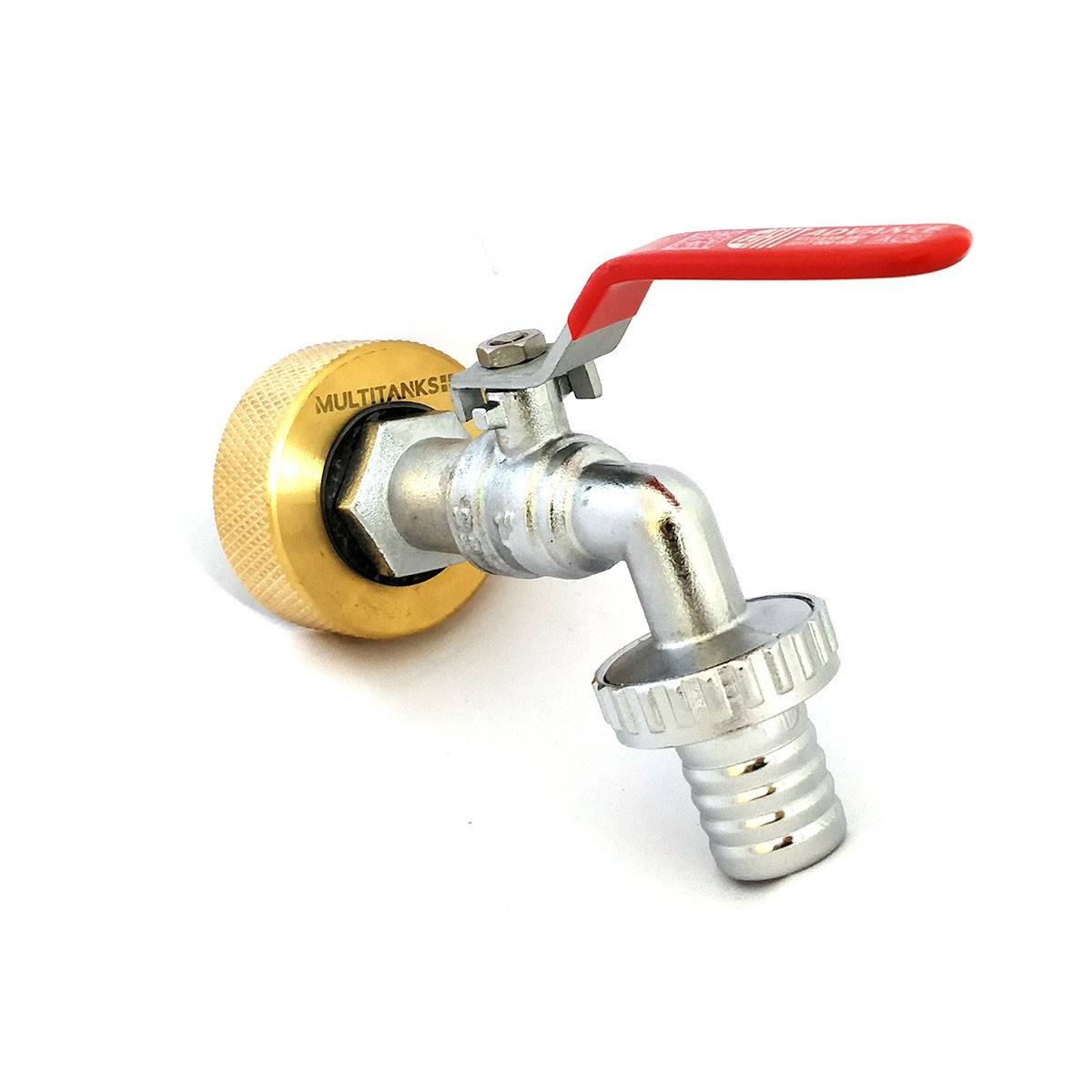 Female fitting S60x6 brass - brass valve outlet 1''1 / 4 fluted 25mm