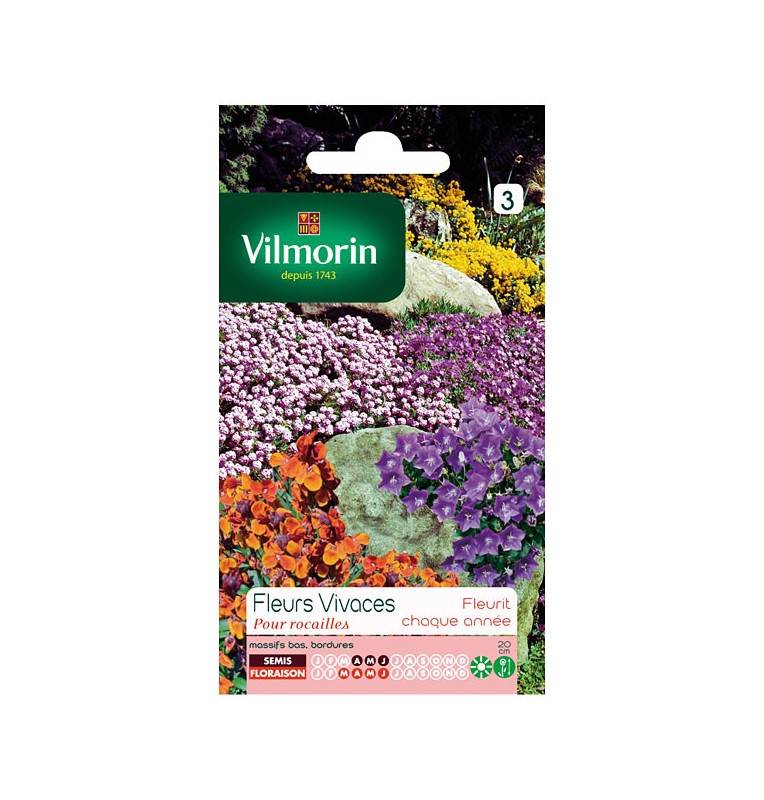 Sachet graines Fleurs vivaces pour rocailles