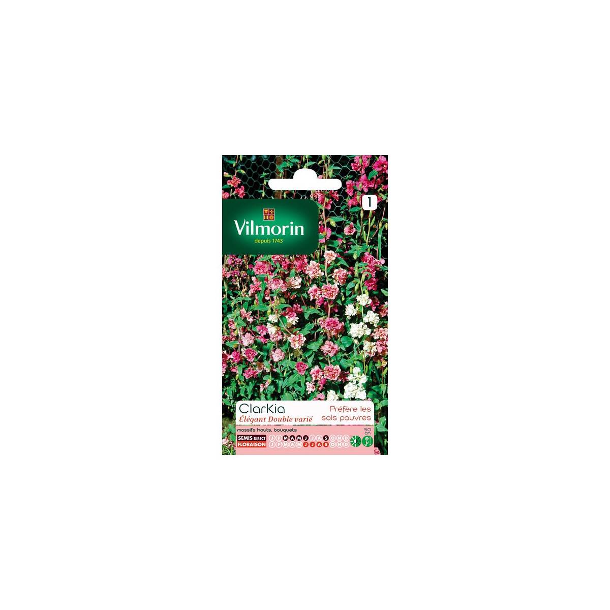 Clarkia Elegant Seed Bag Double Varied