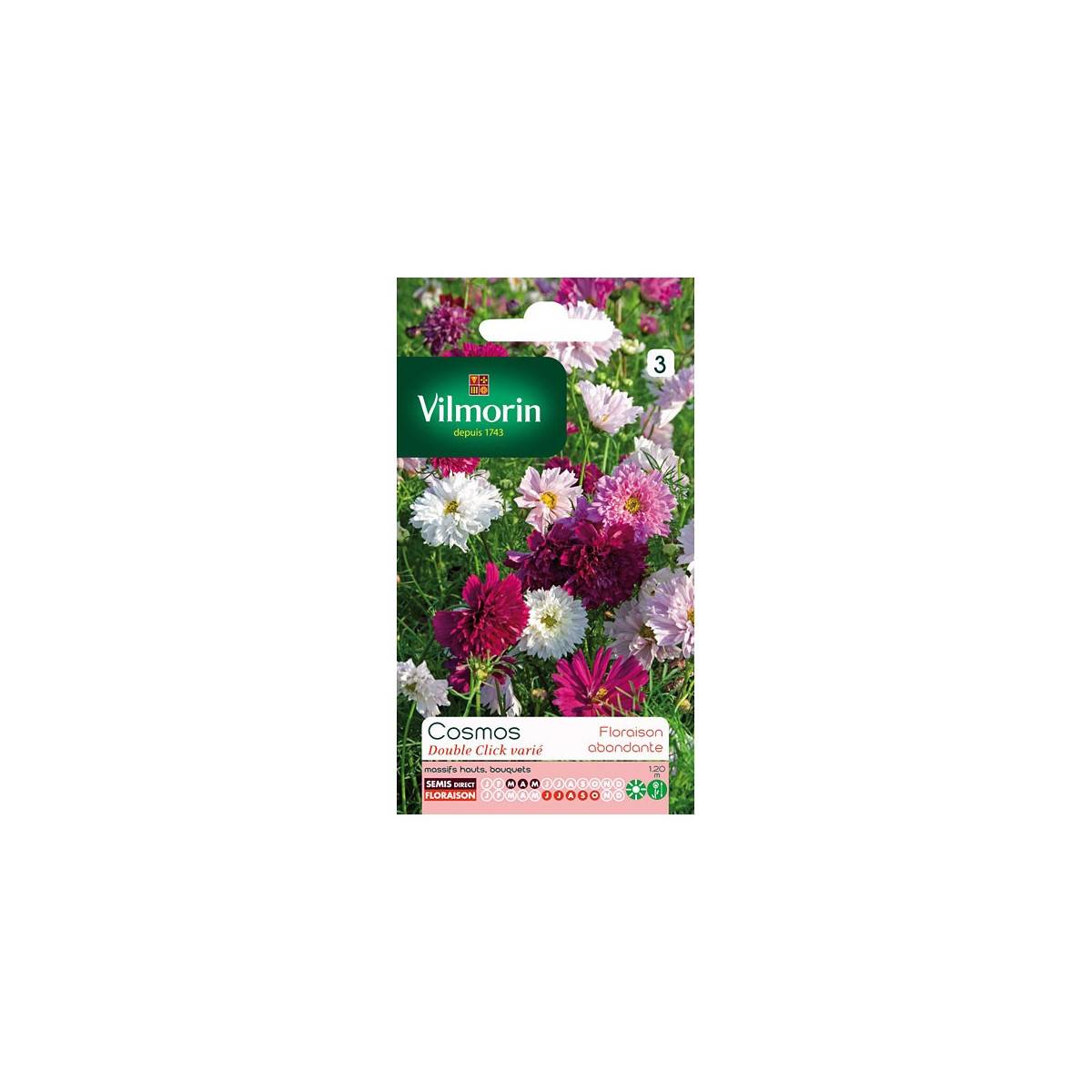 Sachet graines Cosmos double click varié