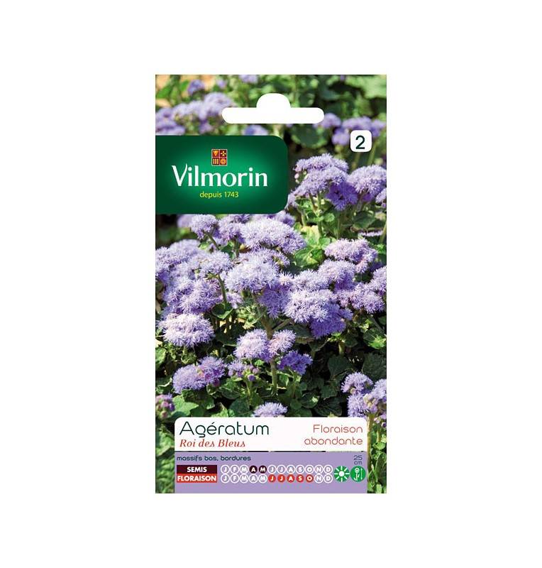 Bag Ageratum seeds king of blue