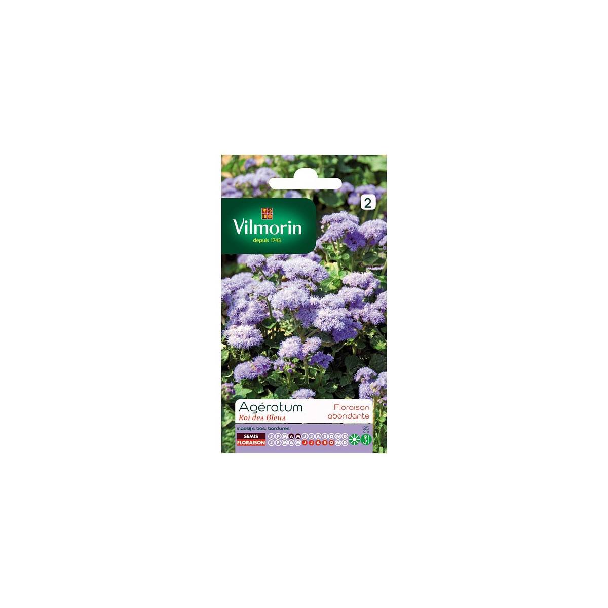 Bag Ageratum seeds king of blue