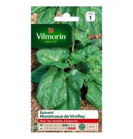 Viroflay monstrous Spinach seeds packet