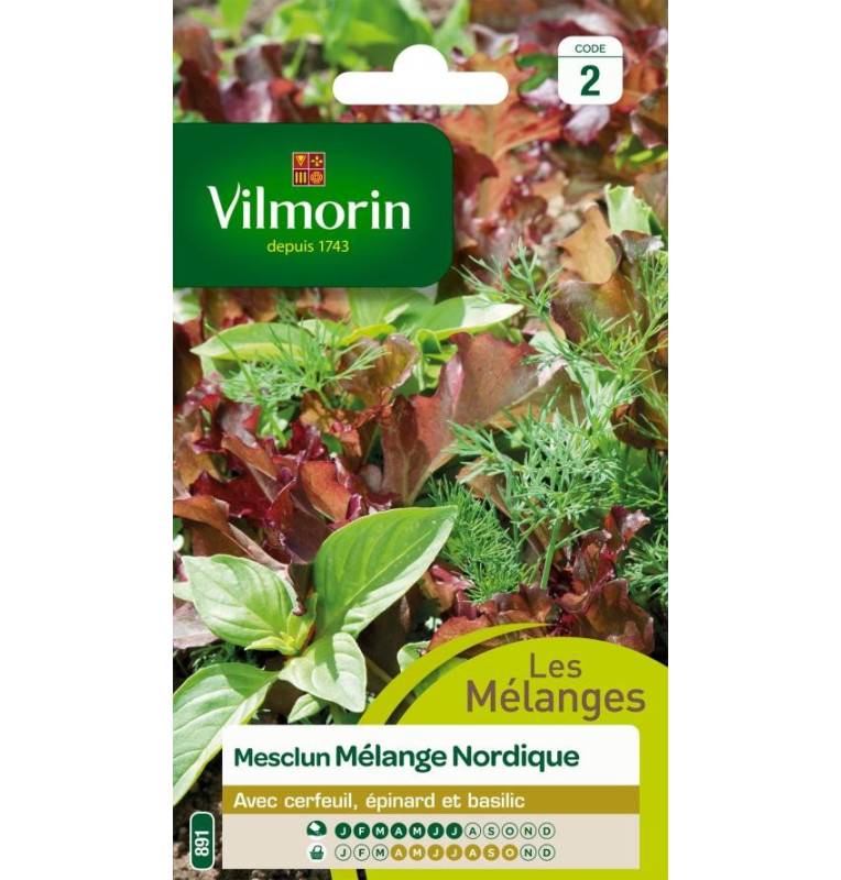 Nordic Mixed Mesclun Seed Bag