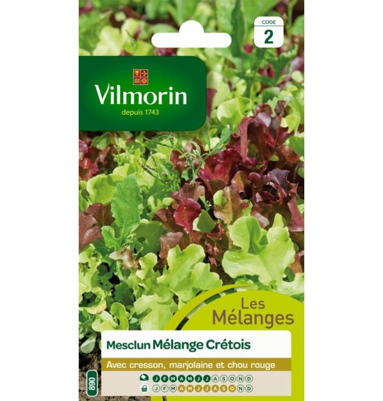 Mesclun seed bag Cretan mix