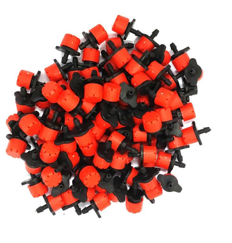 Lot de 100 goutteurs couleur rouge